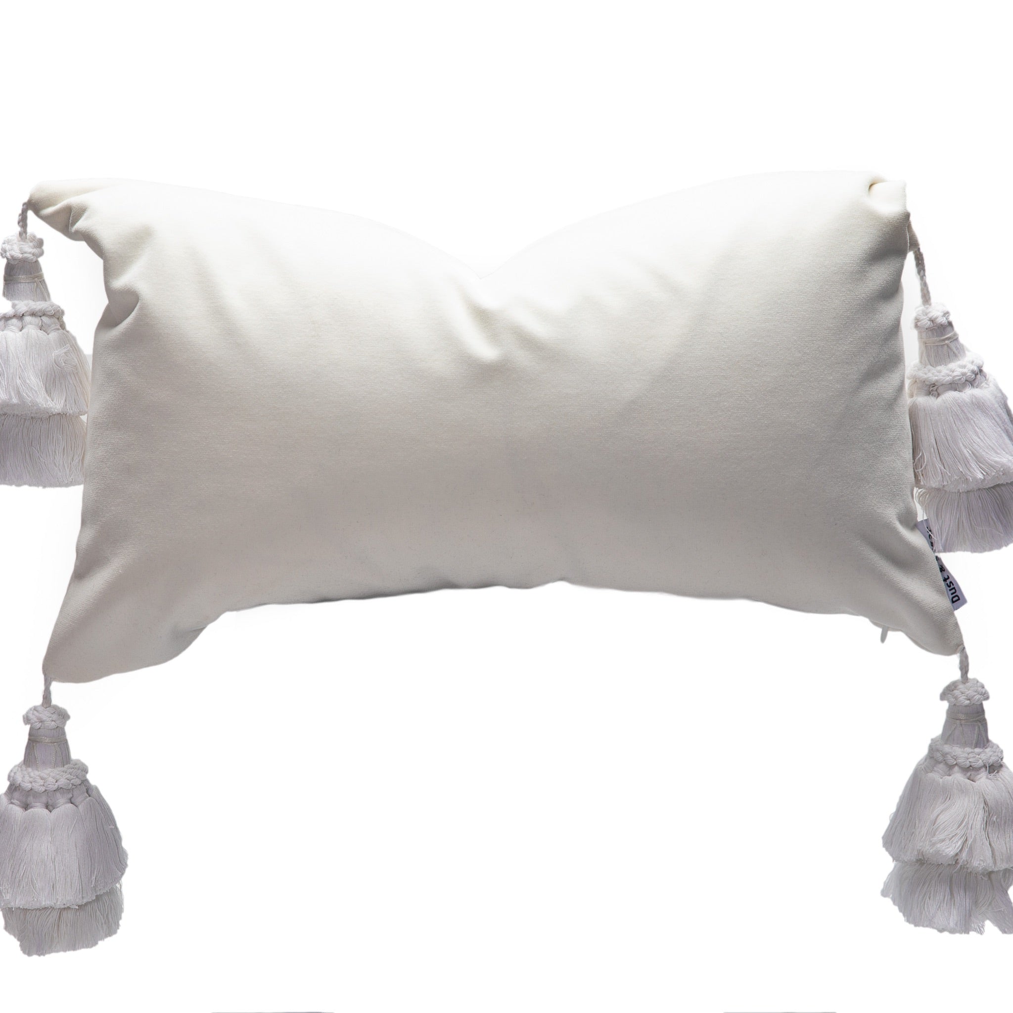 White sales velvet pillows